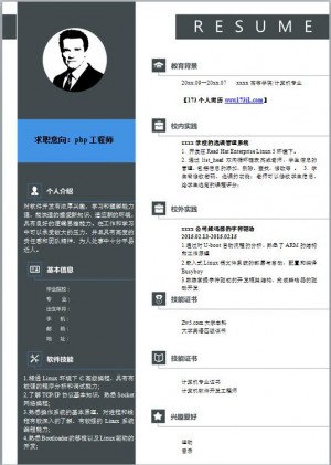 seo网站运营免费个人简历模板