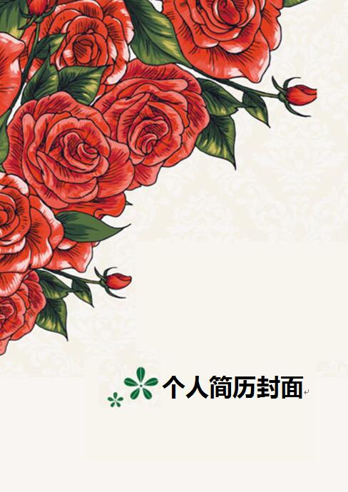 非常棒的好漂亮的求职简历封面