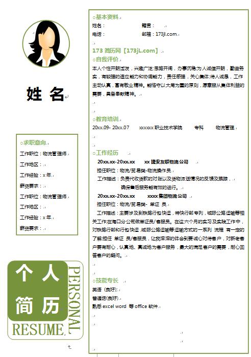 国外简历模板