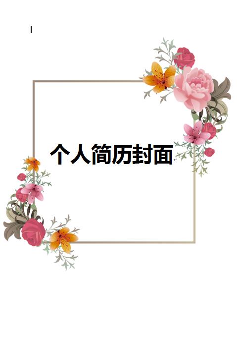 精美简历封面