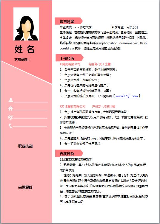 采购专员免费个人简历模板word