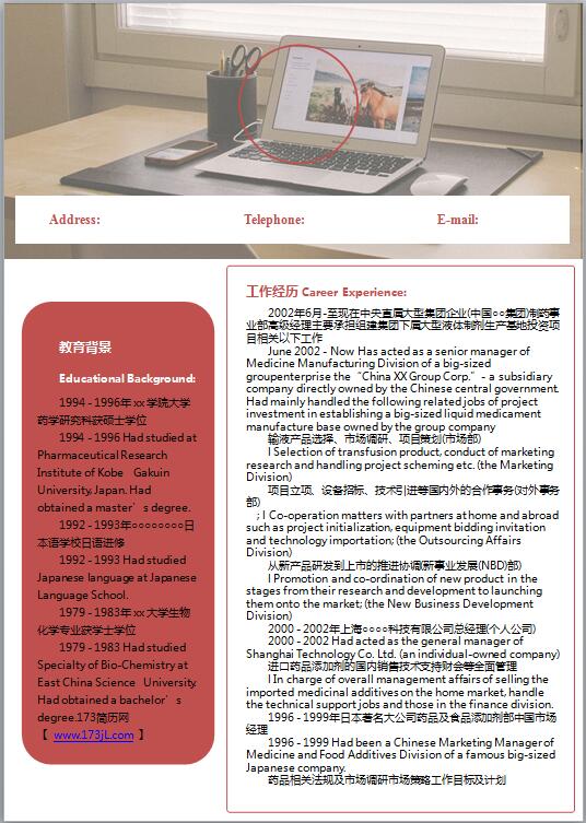 非常棒的中英文简历模板
