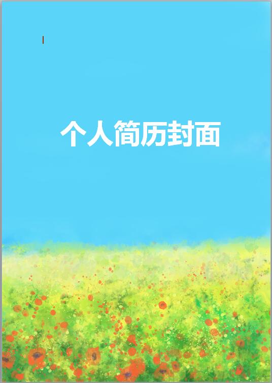 广告设计类简历封面