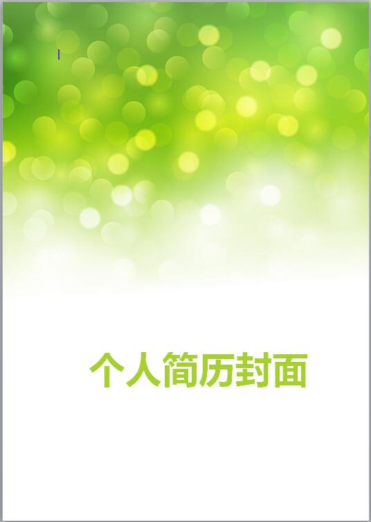 导游免费个人简历封面模板