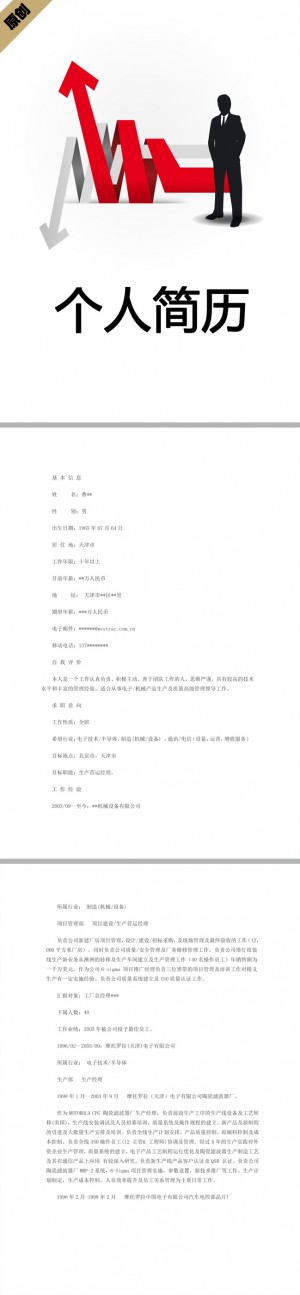 营运经理免费个人简历模板