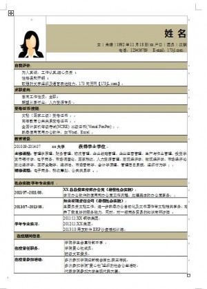 精美的业务简历模版