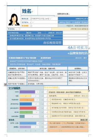 精美的优秀简历模板