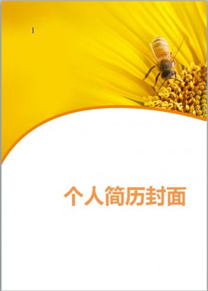 免费个人简历简洁封面