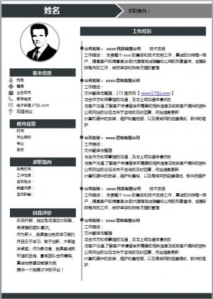 业务主管简历模板