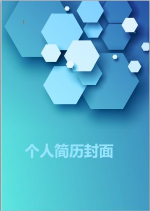 计算机专业免费个人简历封面模板