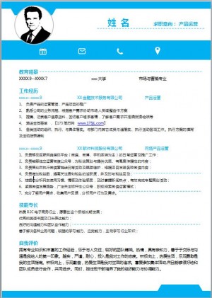 媒介策划简历模板