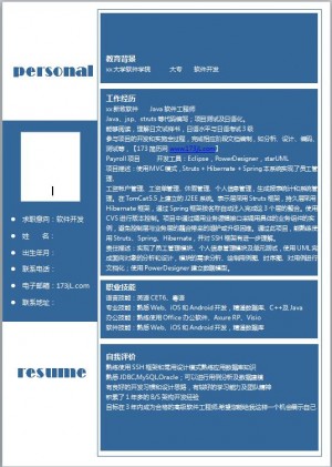 系统管理免费个人简历模板