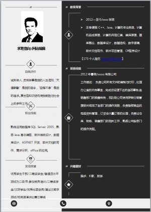 SEO网络策划简历模板